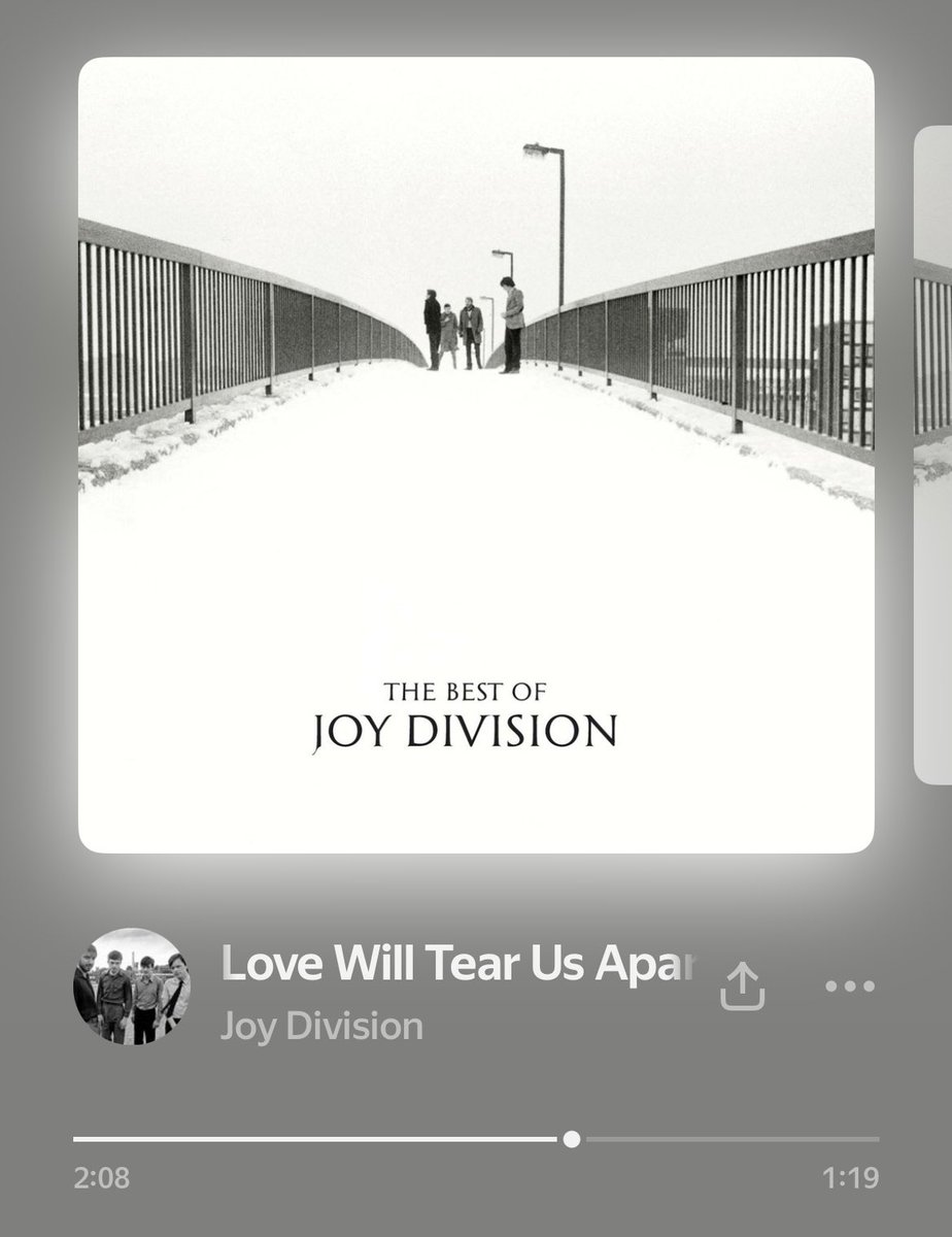 Такое настроение. Надо ещё The Cure видимо послушать, для полного погружения в ангедонию.