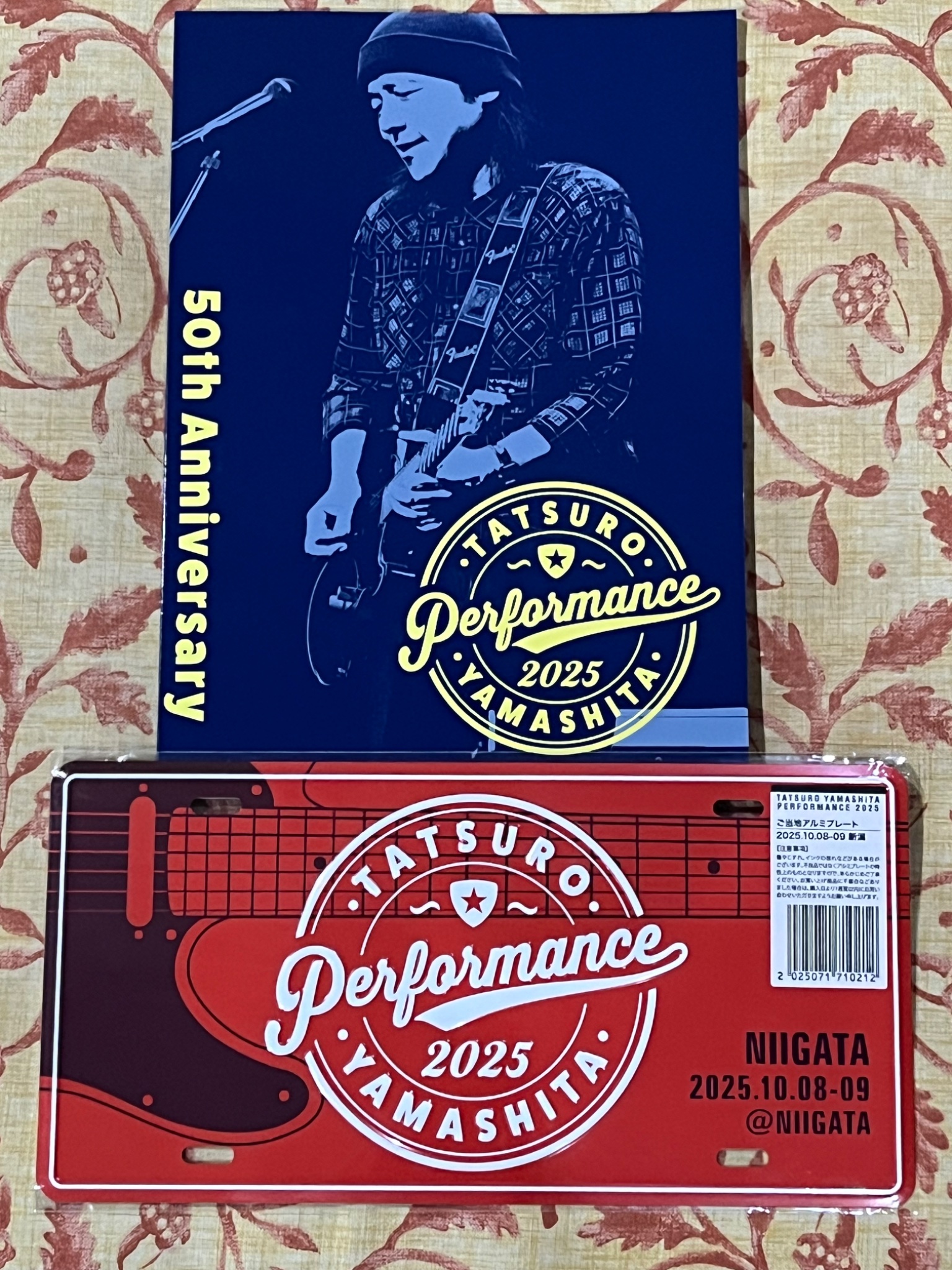 Tatsuro Yamashita Performance 2025 プレート Tatsuro Yamashita Performance 2025 プレート 山下達郎 PERFORMANCE