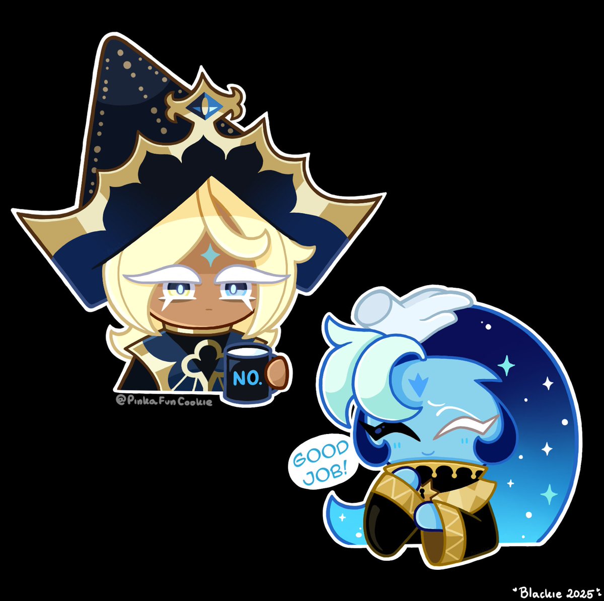 Truthless and Fount emotes! Of course I had to draw them again
(I will continue my cookietober challenge but I need more time) 

#crk #cookierunkingdom #cookierunkingdomfanart #cookierun