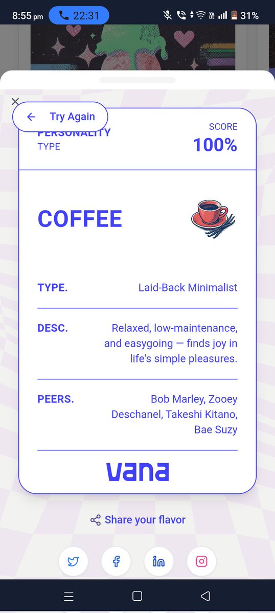 AkashDas16676's tweet image. If I were a flavor, I’d be COFFEE ☕
Calm, collected, and always finding joy in simplicity.
The data doesn’t lie, I’m built different
What about you? @vana #DataRevolution #dataAI