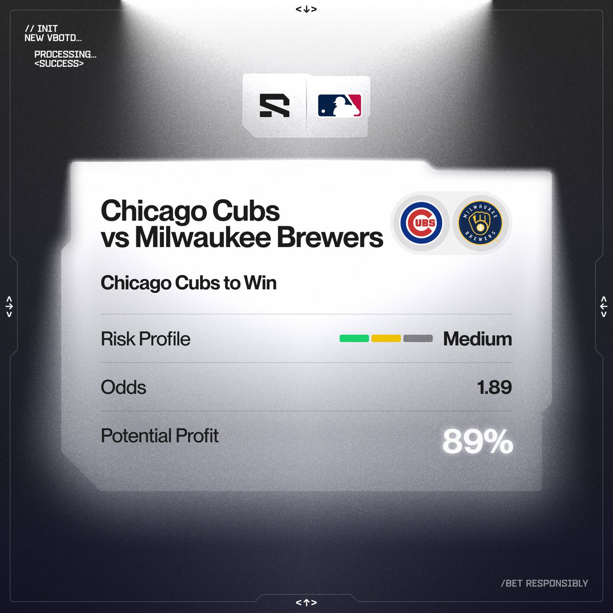 αVault Pick ⚙️

Chicago Cubs to Win @ 1.89