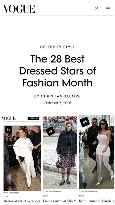 DBrown99944's tweet photo. Vogue number 1 best dressed star of fashion month-- Duchess Meghan Sussex at Balenciaga👏

#meghansussex #MeghanInParis #harryandmeghan https://t.co/phSJY0xGSW