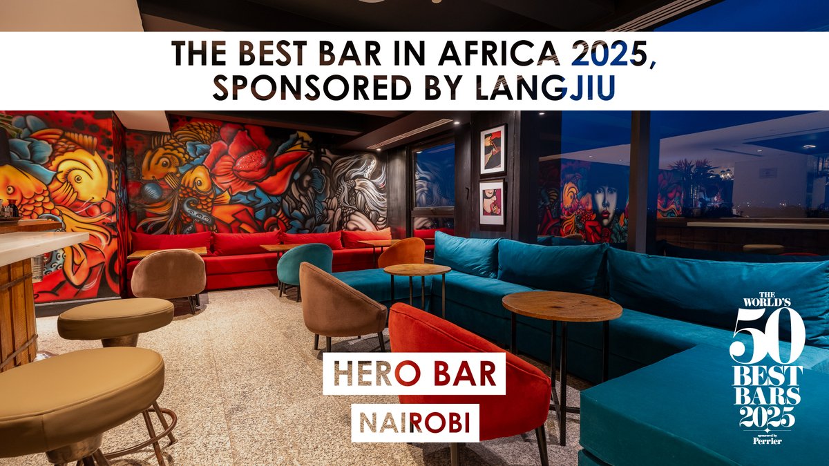 Winning The Best Bar in Africa 2025, sponsored by Langjiu – it's Hero Bar, Nairobi! #Worlds50Best #50BestBars
