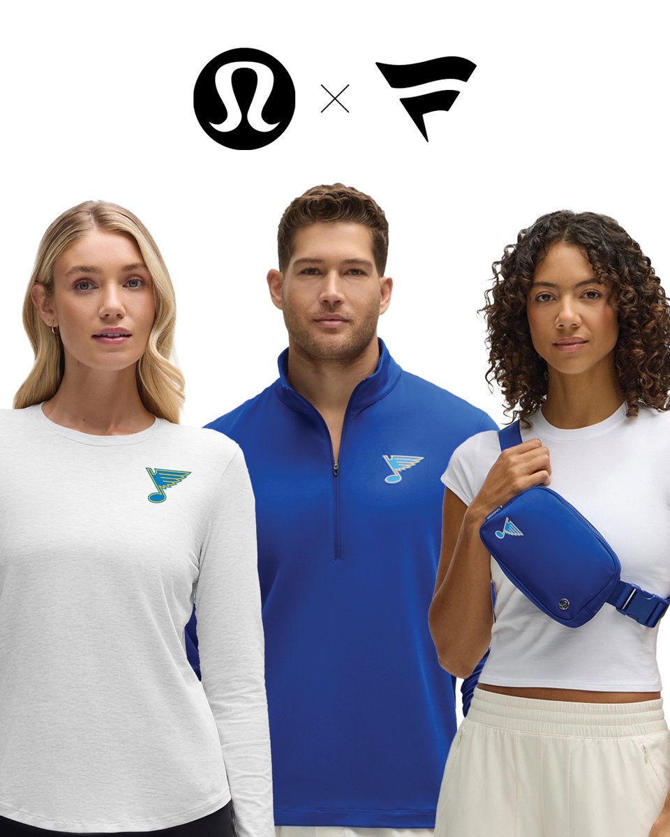 STL_Authentics's tweet image. Your favorite brands just teamed up. 

Discover the lululemon x Fanatics @StLouisBlues Collection, high-performance gear and premium styles built for every fan. 

SHOP NOW ➡️ stlblues.me/4mYoirv