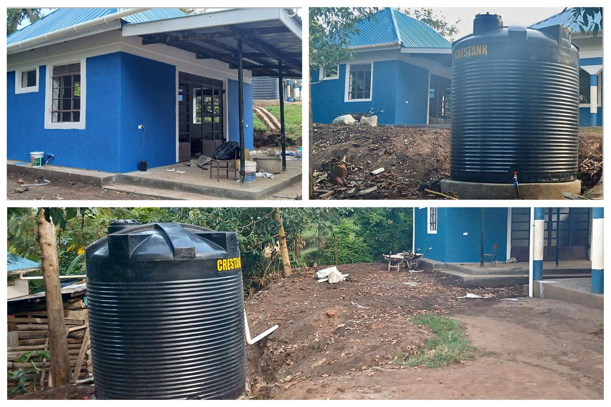 The new vocational classroom  at Uphill Junior School is almost finished! Water harvesting and electricity have been installed, all that is needed now is the glazing and internal furniture. Oh, and the tools and equipment, of course!