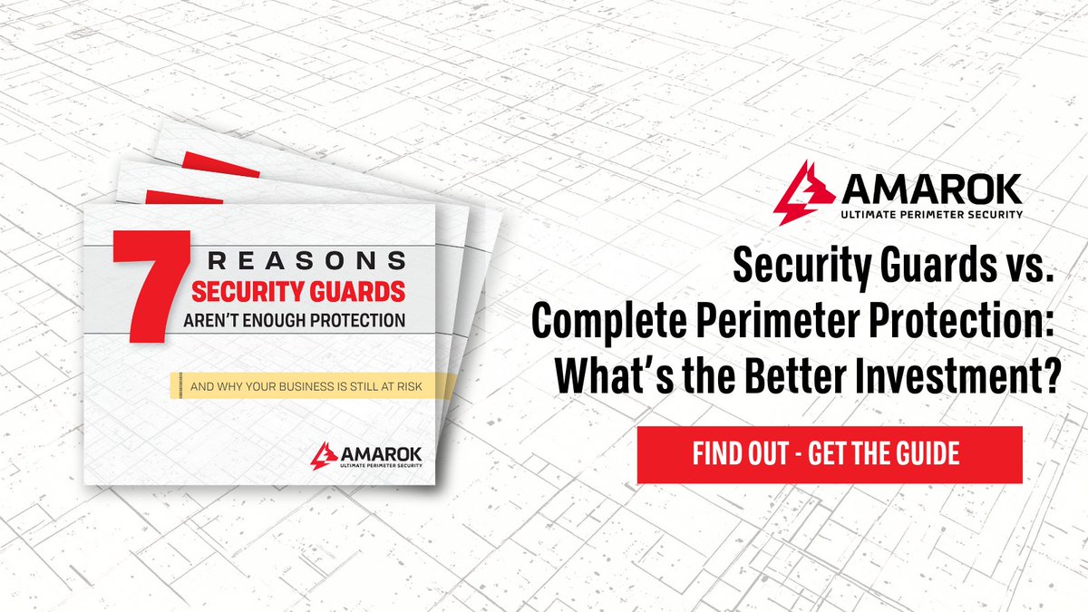 🚧 Security guards can only do so much—and criminals know it. 

From blind spots to predictable patrols, guard-only security leaves gaps that put equipment, materials, and deadlines at risk. 
📖 <a href="/AMAROKSecurity/">AMAROK</a>'s free Guard Guide explores: 
⚡ Why guards alone aren’t a full