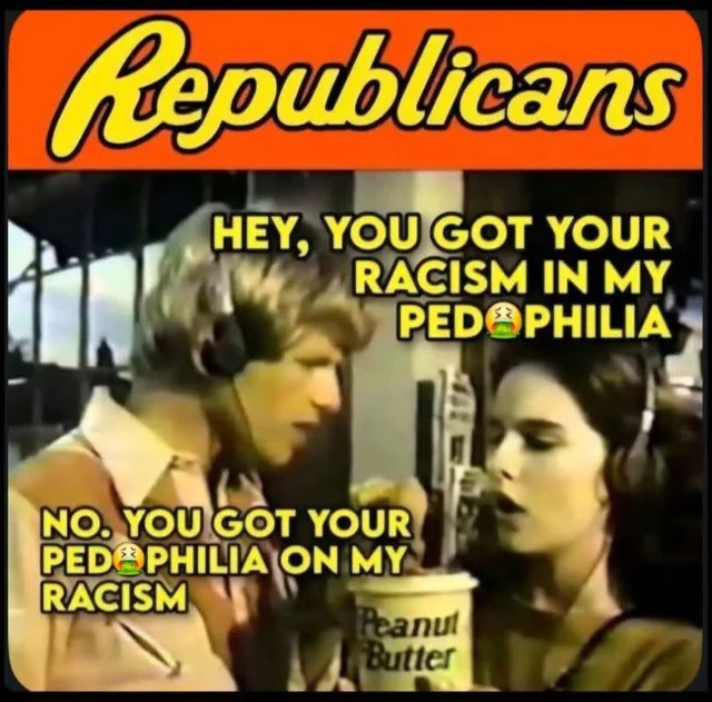 YourAnonNews's tweet photo. Pedophiles and racists run the USA right now. https://t.co/lcTT7IhK2Q