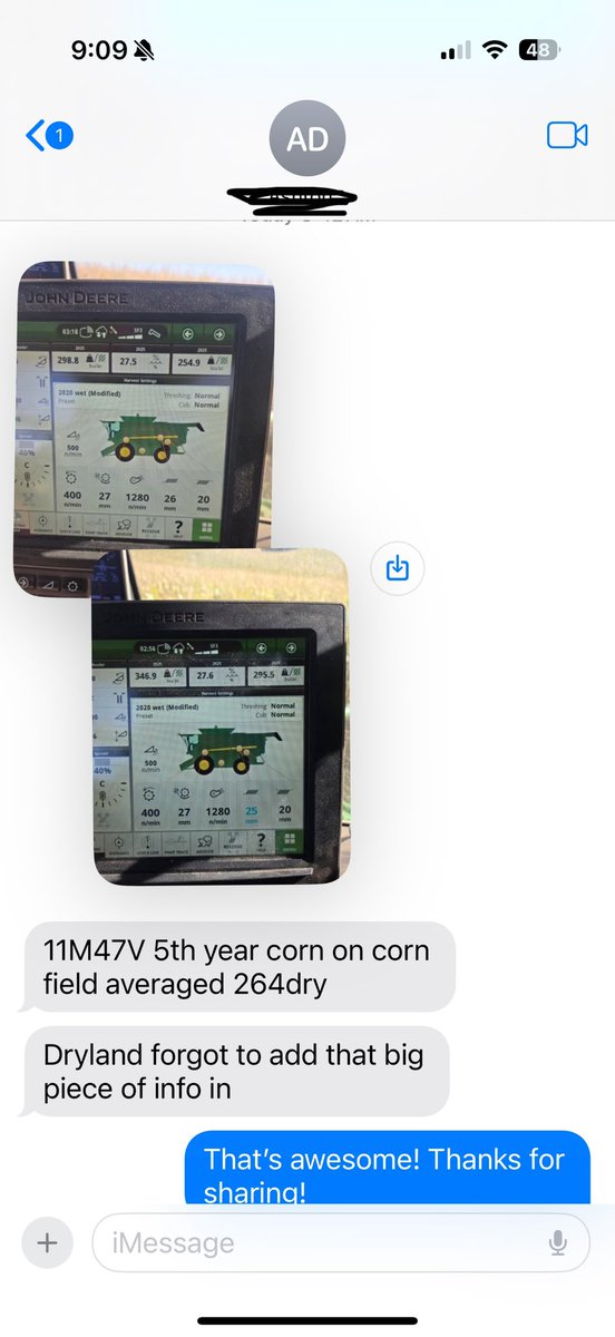 Nice to see B11M47V pumping out the bushels in E. NE. #harvest25 <a href="/BrevantseedsUS/">Brevant seeds U.S.</a> <a href="/CentralValleyAg/">Central Valley Ag</a>
