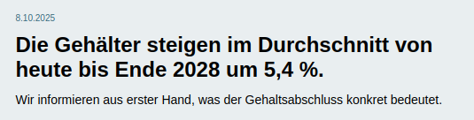 Die Göd tut so, als wären 4 Jahre Reallohnsenkung ein Erfolg. Einen fertigen Abschluss dermaßen zu ruinieren - da hätte mein 6 jähriger Sohn besser verhandelt.