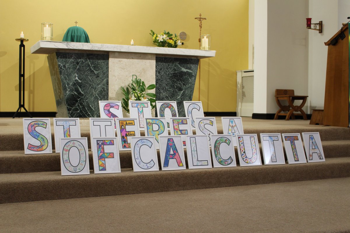 STOC_CAT's tweet image. A key part of our Trust Start of Year Mass today was each school presenting a letter as an outward sign of our shared mission-to Make Christ Known and Make Lives Better.  If you spell &apos;STOC St Teresa of Calcutta&apos; there was 22 letters and there are currently 22 schools in our…