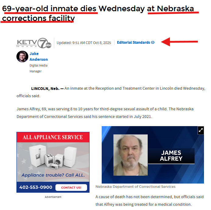 TheDebriefing17's tweet photo. ๐ค#Hmmm are you seeing the Pattern... the #CleanUpOp continues.... another inmate "Dies in Prison" @Homeranger17 @Sapioplex https://t.co/3v5pzlwN4H