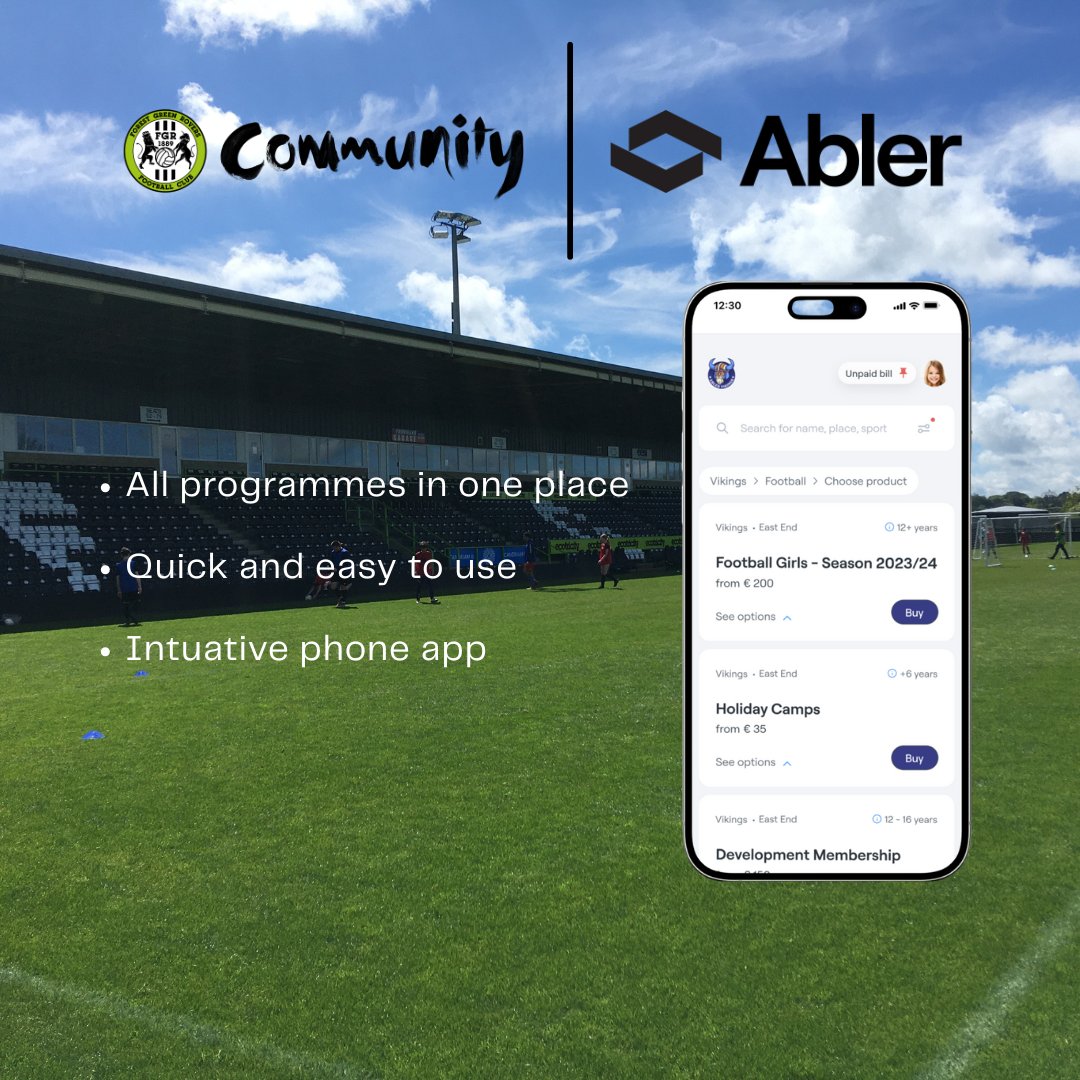 We're excited to share that we’ll be using <a href="/sportabler/">Abler</a>  — a fantastic App that will group everything we do in one place.
Login to our hub here - abler.io/shop/fgrc
Search 'Abler' In your app store to download the app

#wearefgr #fgrcommunity #abler