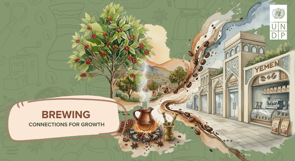 UNDPYemen's tweet photo. ๐ Empowering the private sector expands markets and creates opportunity for all, from bean to business.
#BrewingConnections
#YemeniCoffee https://t.co/SH5mIpSxHU