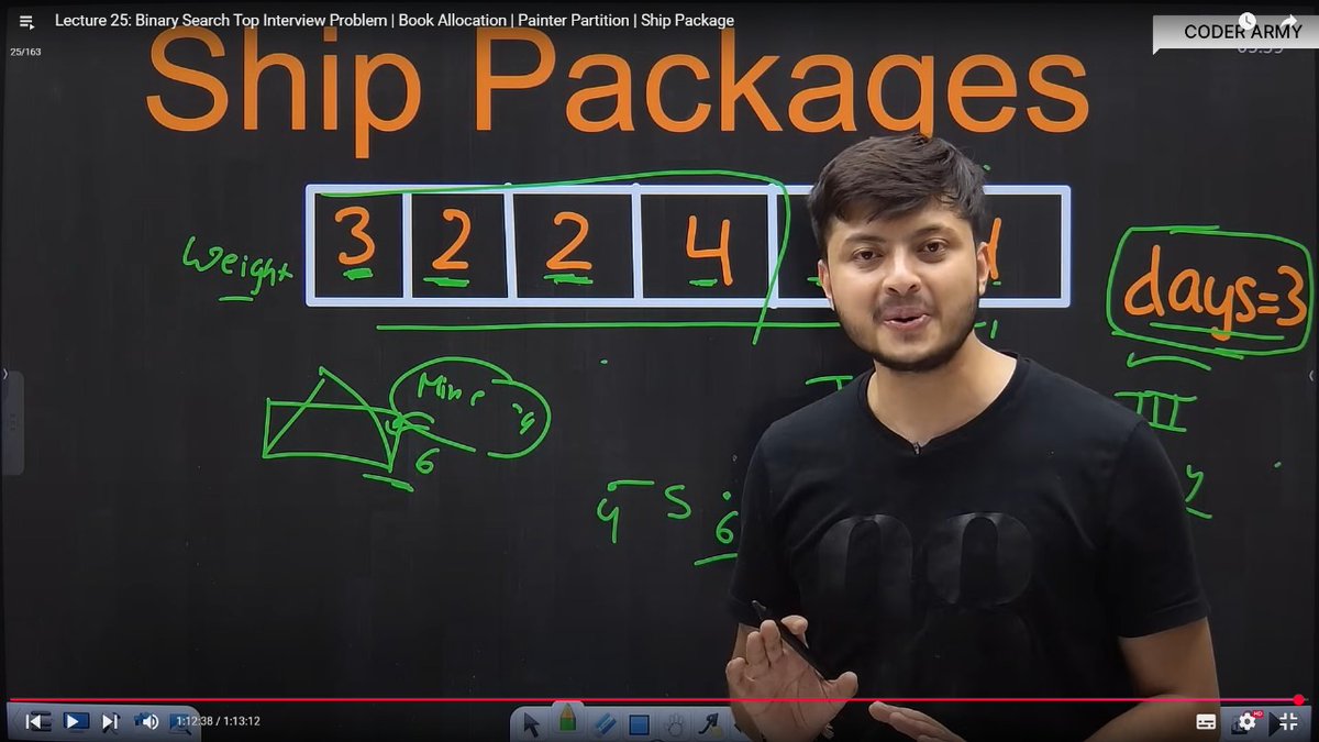 JeetKumarD35856's tweet image. Crushed 3 tough binary search problems today from CoderArmy&apos;s YouTube channel! Big thanks to DSA GOD Rohit Negi bhaiya for the awesome lecture 🙌 Also nailed 1 homework question. Feeling on top of the world! 💻 #CodingJourney #DSA #BinarySearch #CoderArmy