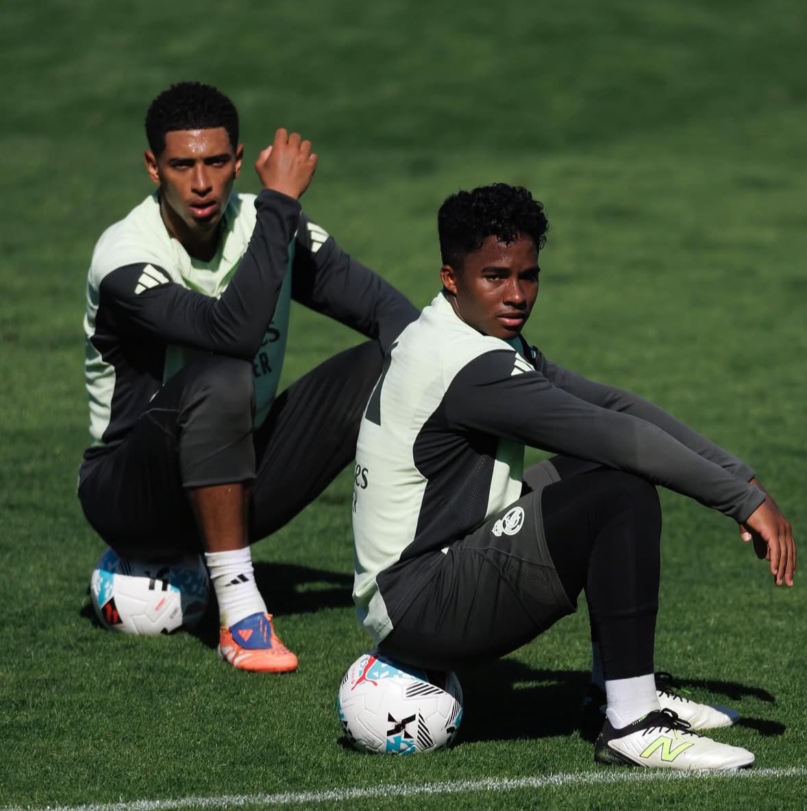 جود بيلينغهام و إندريك في تدريبات ريال مدريد 🤍