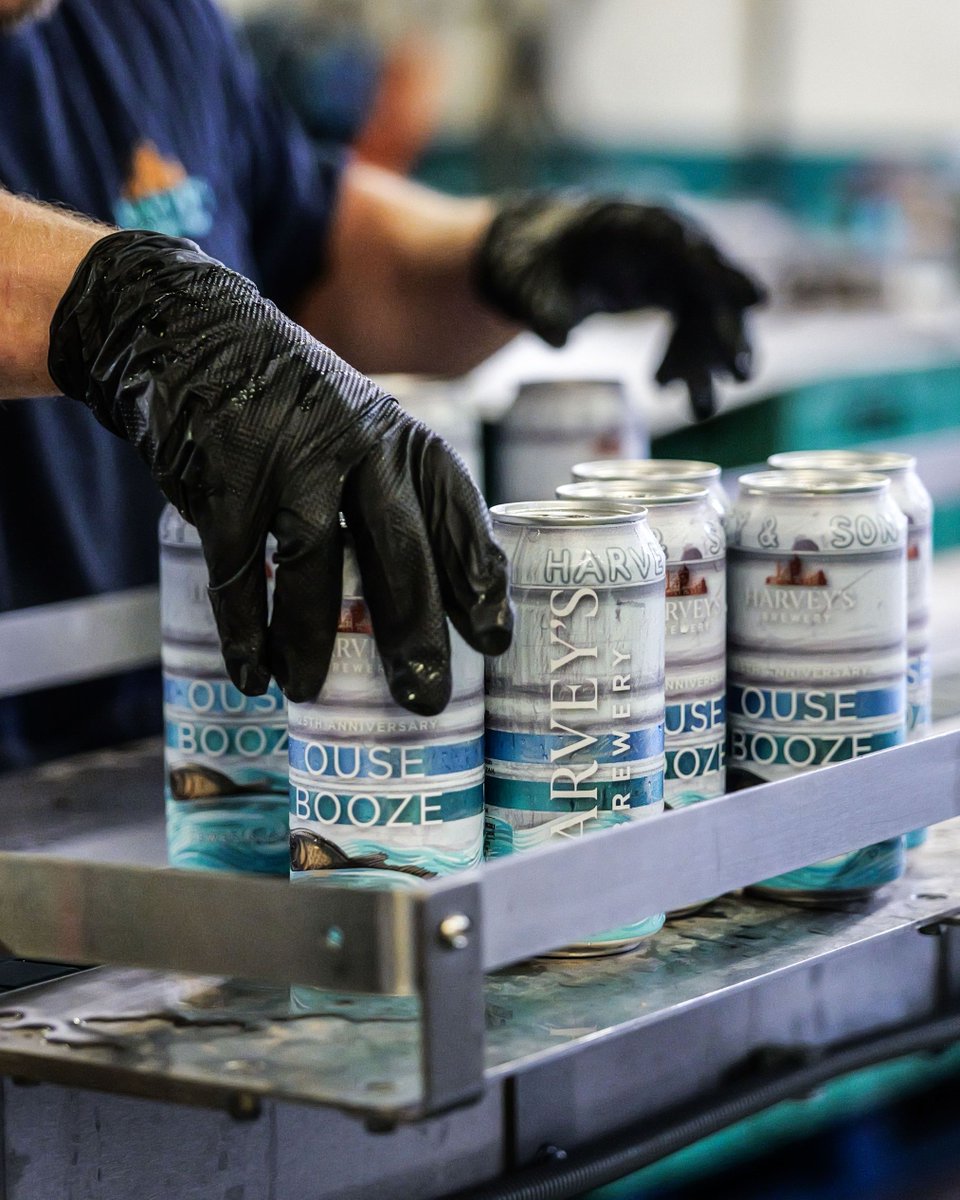 Harveys1790's tweet photo. Ouse Booze is back - Brewed just as it was 25 years ago, when the River Ouse raged through the brewery.  

This 25th Anniversary edition is available now in 440ml cans and on draught locally very soon. 🍺

Find out more here: https://t.co/QtXkYNeijE https://t.co/Z0gf00s4Np