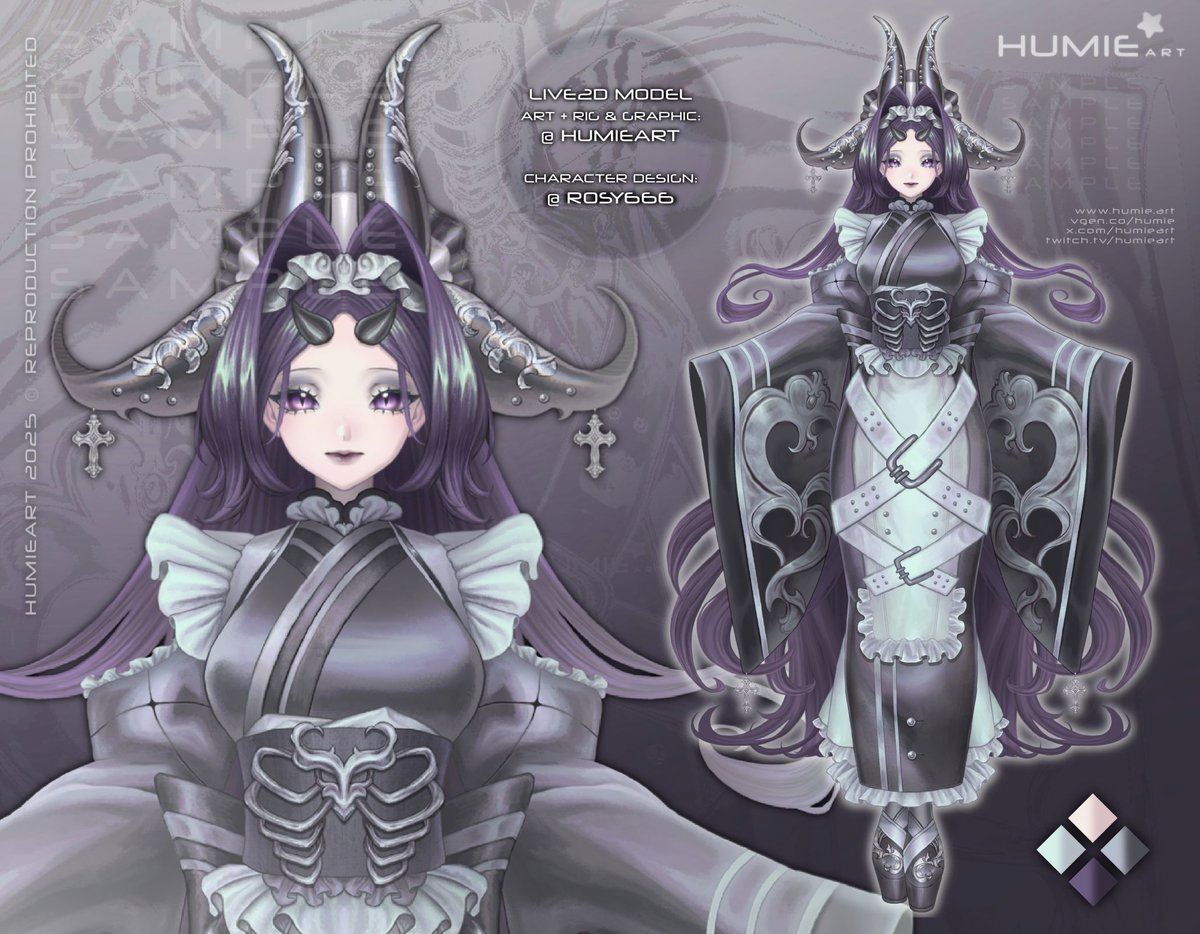 Hello! I’m Humie ★ I create detailed Live2D models for VTubers — all genders, styles &amp; aesthetics welcome!
✦ Info + TOS: humie.art
✦ Apply to Pinglist: forms.gle/XxNtXLRPV7DswB…
Can’t wait to become your future v-mama ♡