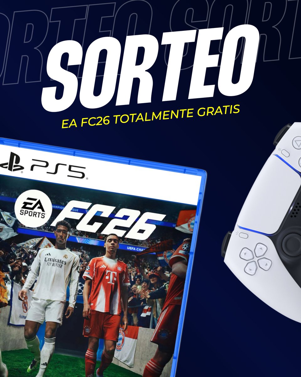 Offsider_ES's tweet image. ⚠️ 𝐒𝐎𝐑𝐓𝐄𝐀𝐙𝐎 ⚠️
🎮 Sorteamos un #FC26 Standard Edition para cualquier plataforma. Requisitos:
1. Seguir a @OffsiderStats
2. Seguirnos
3. Dar RT 
El ganador se anunciará el 15 de octubre en Instagram, ¡suerte! 🍀