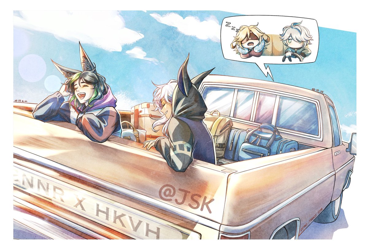 Jsk957's tweet photo. Day 4 - 5 "Travelling around Teyvat / Modern AU" 
I skipped day 3 (no ideas)🙂
#cynonari #cynari #cynonariweek25 https://t.co/3dXdK2HQti
