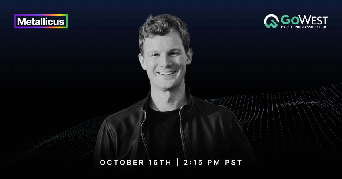 As conference season continues, Metallicus CEO <a href="/MarshallHayner/">Marshall Hayner</a> will join <a href="/GoWestCUA/">GoWest Credit Union Association</a>’s MAXX conference next week, speaking on “Stablecoins on the Horizon: What Credit Unions Need to Know Now.”