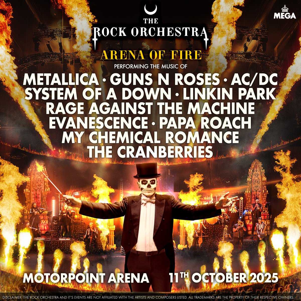 🔥 The Rock Orchestra Arena of Fire is coming to Nottingham this Saturday! 

🎺 Prepare for a spellbinding 90-minute concert, as 14 classical musicians breath beautifully dark energy into iconic songs.

🎟️ Limited tickets remaining: bit.ly/412dZv2