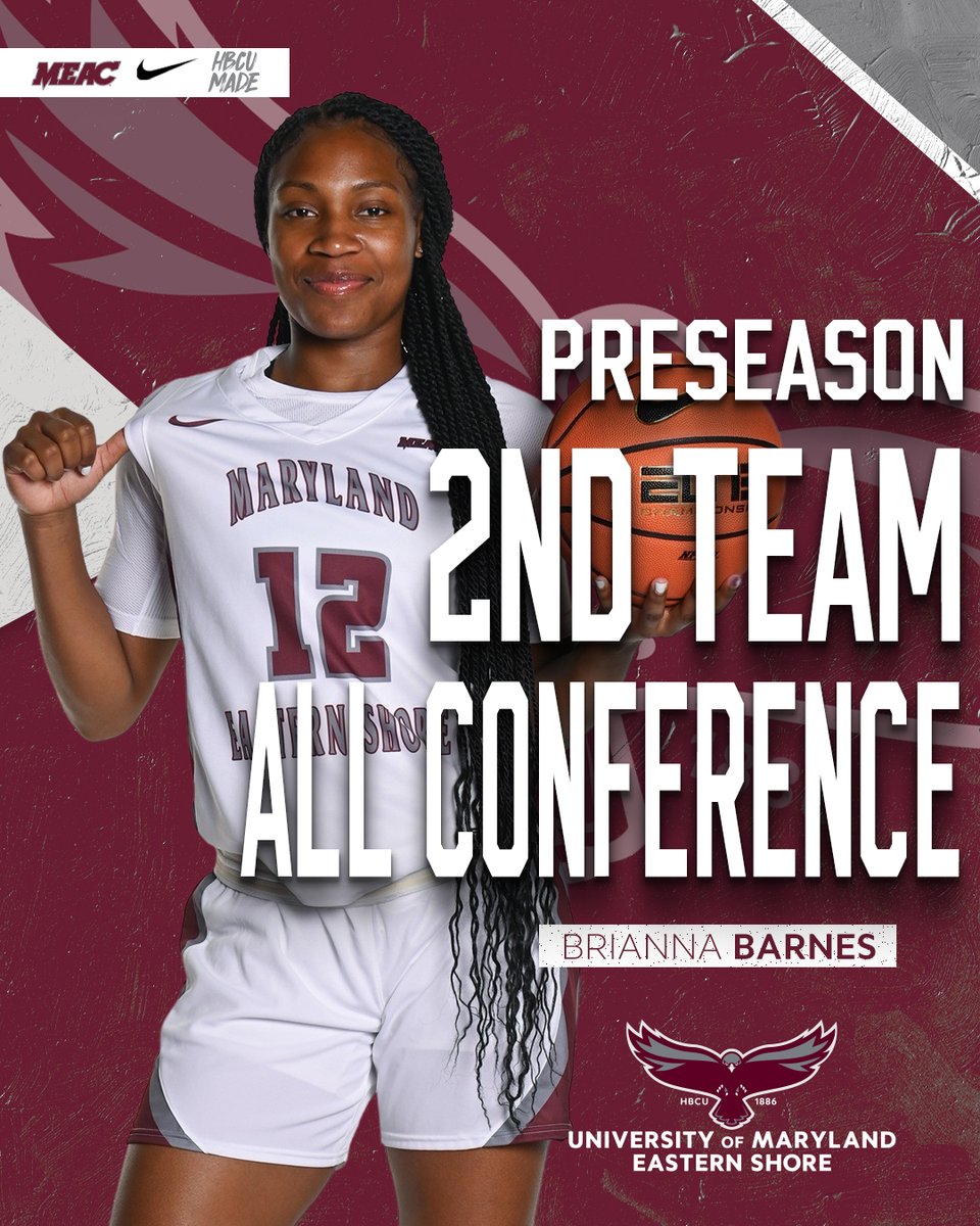 Hawk Women's Hoops ๐ (@umeswomenshoops) on Twitter photo ๐ใ๏ผฐ๏ผฒ๏ผฅ๏ผณ๏ผฅ๏ผก๏ผณ๏ผฏ๏ผฎใ๏ผ๏ผฎ๏ผคใ๏ผด๏ผฅ๏ผก๏ผญใ๐
Senior Brianna Barnes has been named Preseason 2nd All-Conference!
Read more about the full MEAC preseason teams: umeshawksports.com/news/2025/10/8โฆ
#HawkPride | #SoarAboveandBeyond | #HBCUMade ๐ใ๏ผฐ๏ผฒ๏ผฅ๏ผณ๏ผฅ๏ผก๏ผณ๏ผฏ๏ผฎใ๏ผ๏ผฎ๏ผคใ๏ผด๏ผฅ๏ผก๏ผญใ๐
Senior Brianna Barnes has been named Preseason 2nd All-Conference!
Read more about the full MEAC preseason teams: umeshawksports.com/news/2025/10/8โฆ
#HawkPride | #SoarAboveandBeyond | #HBCUMade