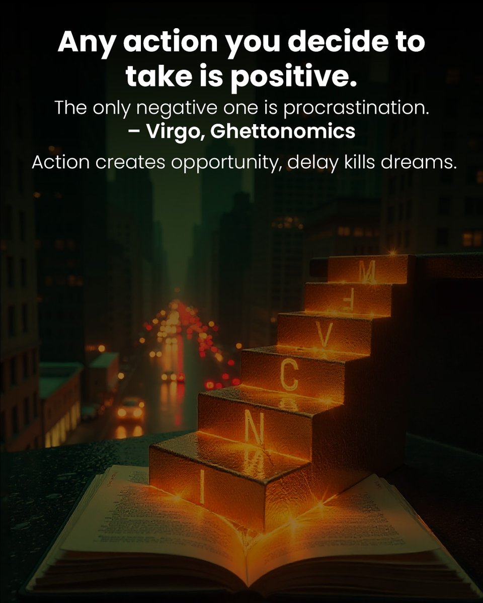 Ghettonomics19's tweet photo. I stopped waiting and started moving.. that’s how Ghettonomics was born.

#melvinsmith #ghettonomics #successmindset #inspirationalquotes #takethefirststep #urbanpoetry #mindsetmatters #positivethinking https://t.co/0FJRl7AOxz