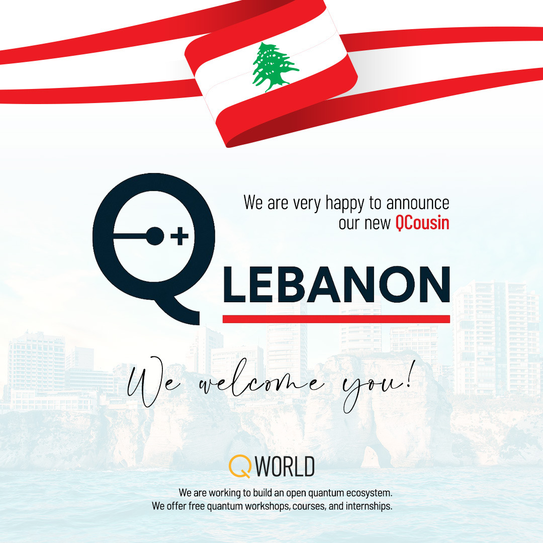 Excited to welcome QLebanon to the #QWorld family 🎉🎉🎉
qworld.net/qlebanon

#WeAreQWorld❤️
#Quantum #Open #Ecosystem #Education #Computing #Software #Technology