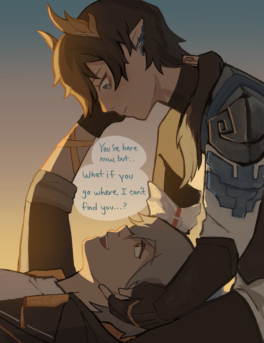 #danheng #caelus #dancae 
Anxiety 

Day 1 of drawing Dan Heng every day until he releases next week!!! Feat. Caelus bc ♡ ♡ ♡