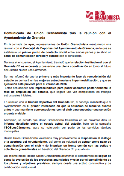 Unión Granadinista tweet media