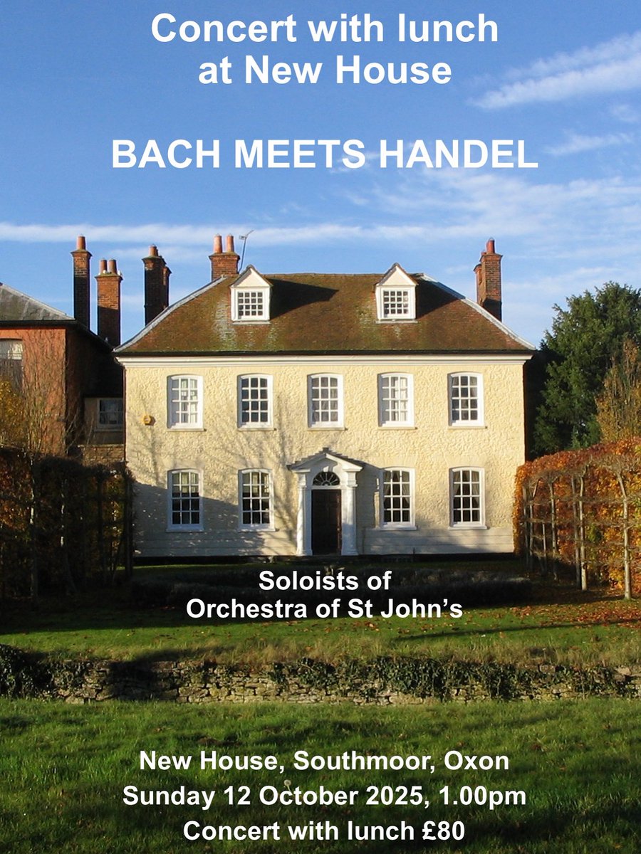 osjevents's tweet image. 💛 We’re very grateful to Robert and Caroline Jackson, who’ll be hosting a fundraiser for OSJ’s transformative outreach work at the beautiful New House. Don’t miss this special event!

🎟️ osj.org.uk/osjevent/bach-….

#FundraisingConcert #OrchestraOfStJohns #LiveMusic #SupportTheArts