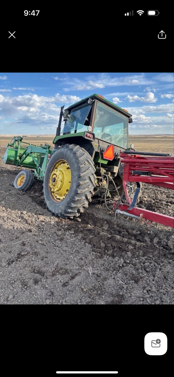 Are you even farming if you don’t get stuck once in awhile? 
Jason Beck from BX Farms Ltd at Cluny AB applying Edge with a valmar, showing us how it’s done! <a href="/gowancanada/">Gowan Canada</a> #gowanmicroactiv #thetimetogo