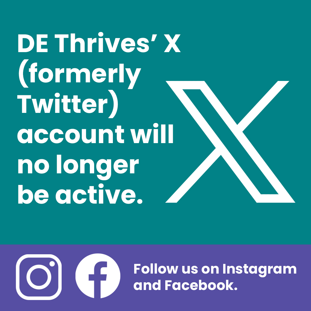 On Oct. 15, 2025, this account will no longer be active. If you haven’t already, follow us on Facebook (dethrives) and Instagram (dethrives) for resources for parents and babies to thrive in Delaware. Thank you for your support on this channel!