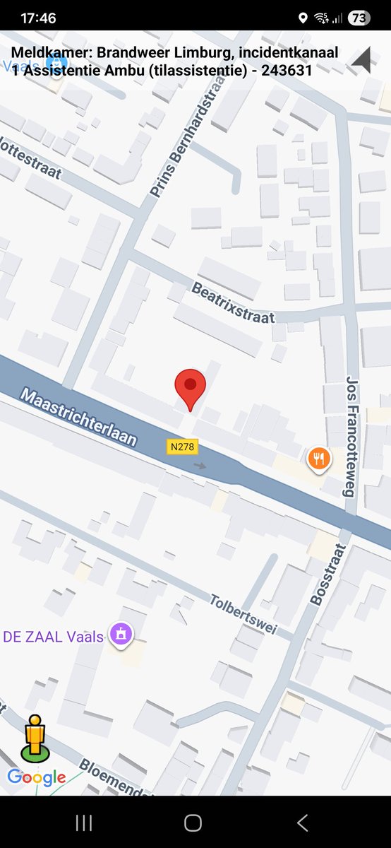 Assistentie Ambulance bij tilassistentie in Vaals