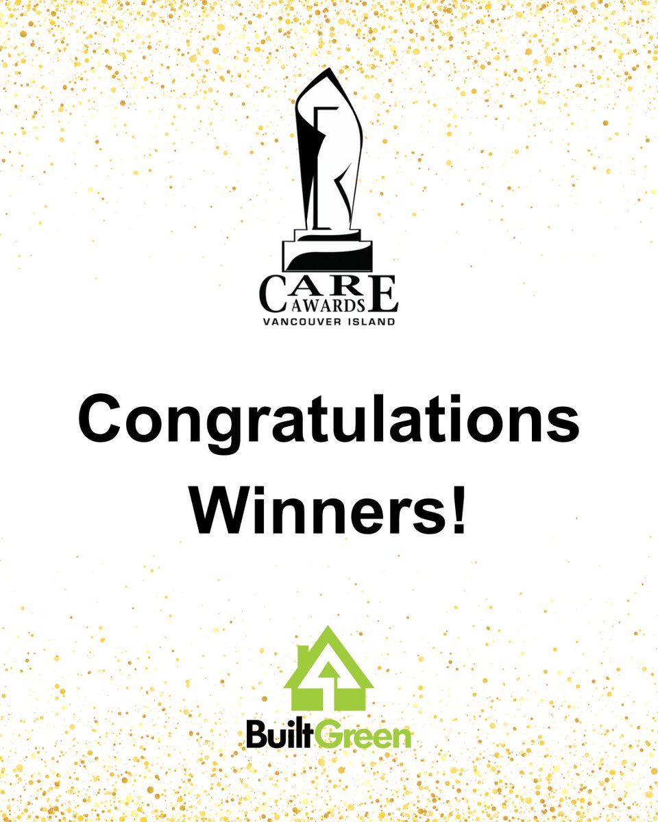 We were thrilled to attend and sponsor the 34th annual CARE Awards this past weekend! Congratulations to all the winners, especially our #BuiltGreenBuilder award recipients. Big thanks to <a href="/VicBuilders/">Victoria Residential Builders Association</a> for another amazing event honouring building excellence!