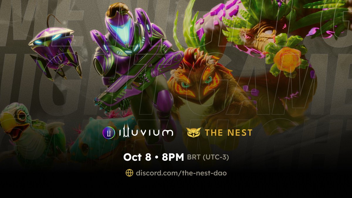 🎮 Game Night is LIVE! 🎮
Join us and our friends at <a href="/TheNestDAO/">Nest DAO</a> for an epic evening of gameplay and ILV rewards! 🏆

Let’s make this one for the books! 🔥