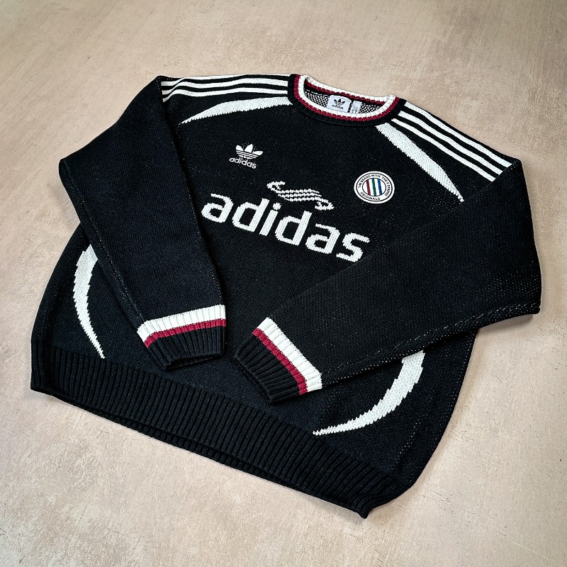 thesolesupplier's tweet photo. TRENDING: The adidas Knitwear Collection hits different this season ⚡