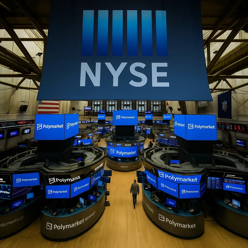 TradFi Apes Into Polymarket 📈🤝🔮

Crypto news and key statistics summarized in 90 seconds every weekday on <a href="/NiftyNoonNFT/">NiftyNoon Newsletter 🌐</a>⬇️:

Nifty Thought:

In a landmark move bridging traditional finance and the crypto industry, Intercontinental Exchange (ICE), the parent company of the New