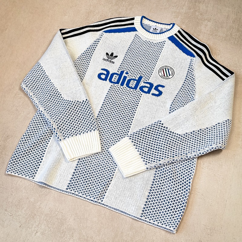 thesolesupplier's tweet photo. TRENDING: The adidas Knitwear Collection hits different this season ⚡