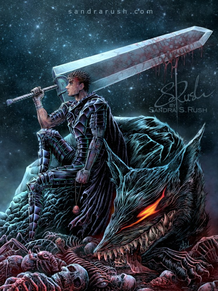 Guts the Struggler - another of my Berserk fanarts 🖤
My Shop &amp; Patreon➡️ Linktr.ee/SandraRush