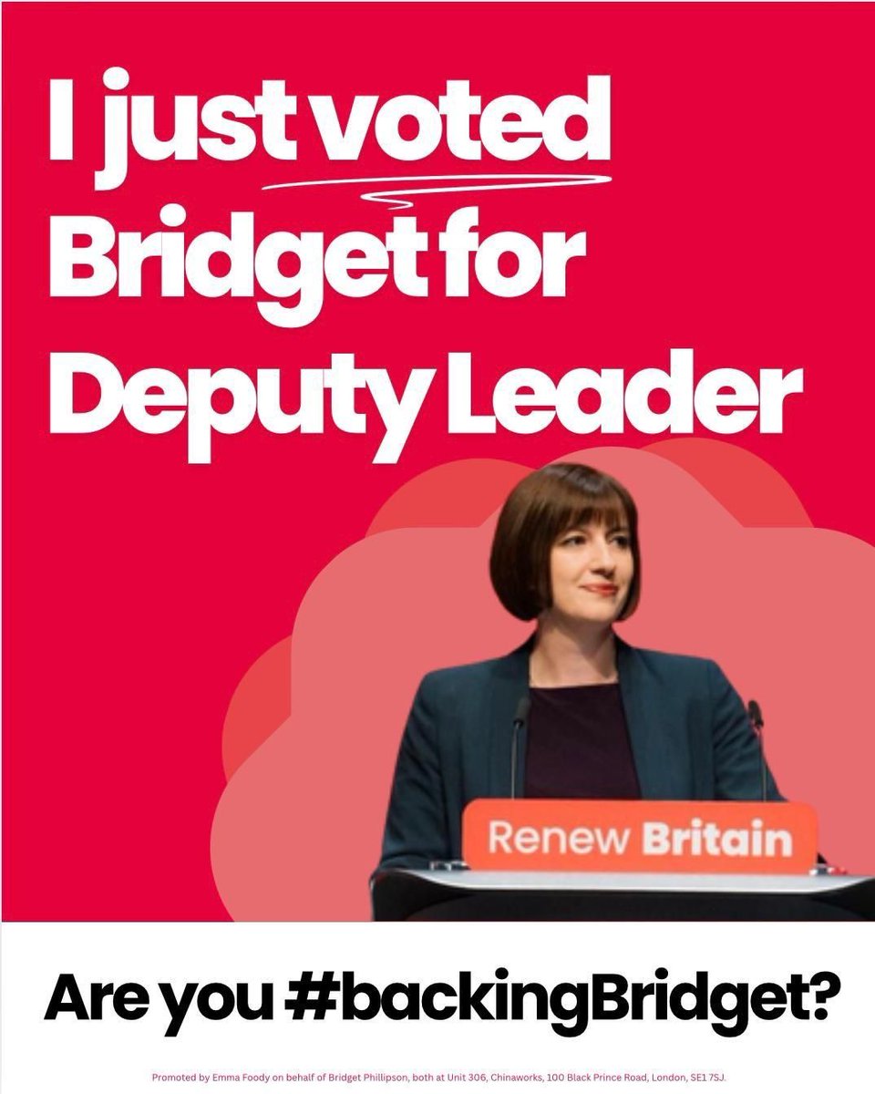 Georgia Gould (@georgia_gould) on Twitter photo With ballots dropping today, I’m proud to vote for <a href="/bphillipsonMP/">Bridget Phillipson</a> as Deputy Leader. As part of Bridget’s team, I’ve seen first-hand the strength and determination of her commitment to creating opportunity for every child & tackling child poverty. 
As Education Secretary, she’s With ballots dropping today, I’m proud to vote for <a href="/bphillipsonMP/">Bridget Phillipson</a> as Deputy Leader. As part of Bridget’s team, I’ve seen first-hand the strength and determination of her commitment to creating opportunity for every child & tackling child poverty. 
As Education Secretary, she’s