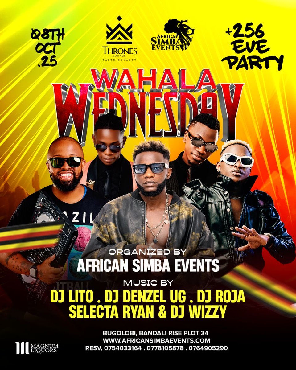 Tommorrow is a public holiday!

Theres no reason for you to miss out on this party at Thrones #Wahalawednesday