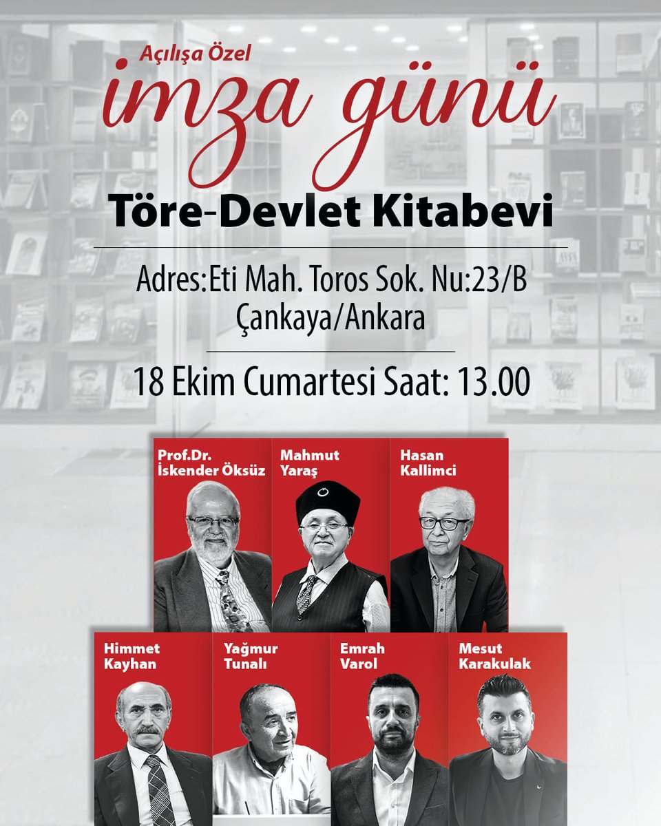 Töre- Devlet Ankara'da... Açılışa davetlisiniz.