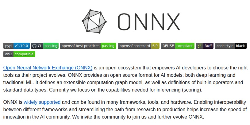 pythonym's tweet image. 🔥 ONNX
Open Neural Network Exchange (ONNX) is an open ecosystem that empowers AI developers to choose the right tools as their project evolves.
It provides an open-source format for AI models, both deep learning and traditional ML.
It defines an extensible computation graph…