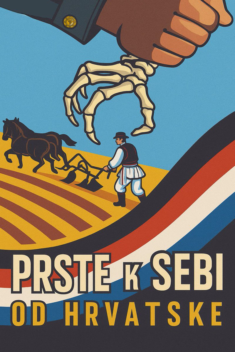 „Zatri hrvatsko i uvozi tuđe“ – moto je današnjih političara i europske elite.

Sačuvajmo časne i poštene Hrvate koji i danas, u najtežim vremenima, žive od plodova svoga rada. Zar postoji išta vrjednije od onoga što rađa naša zemlja i što nastaje od naših ruku?

PREVRAT!