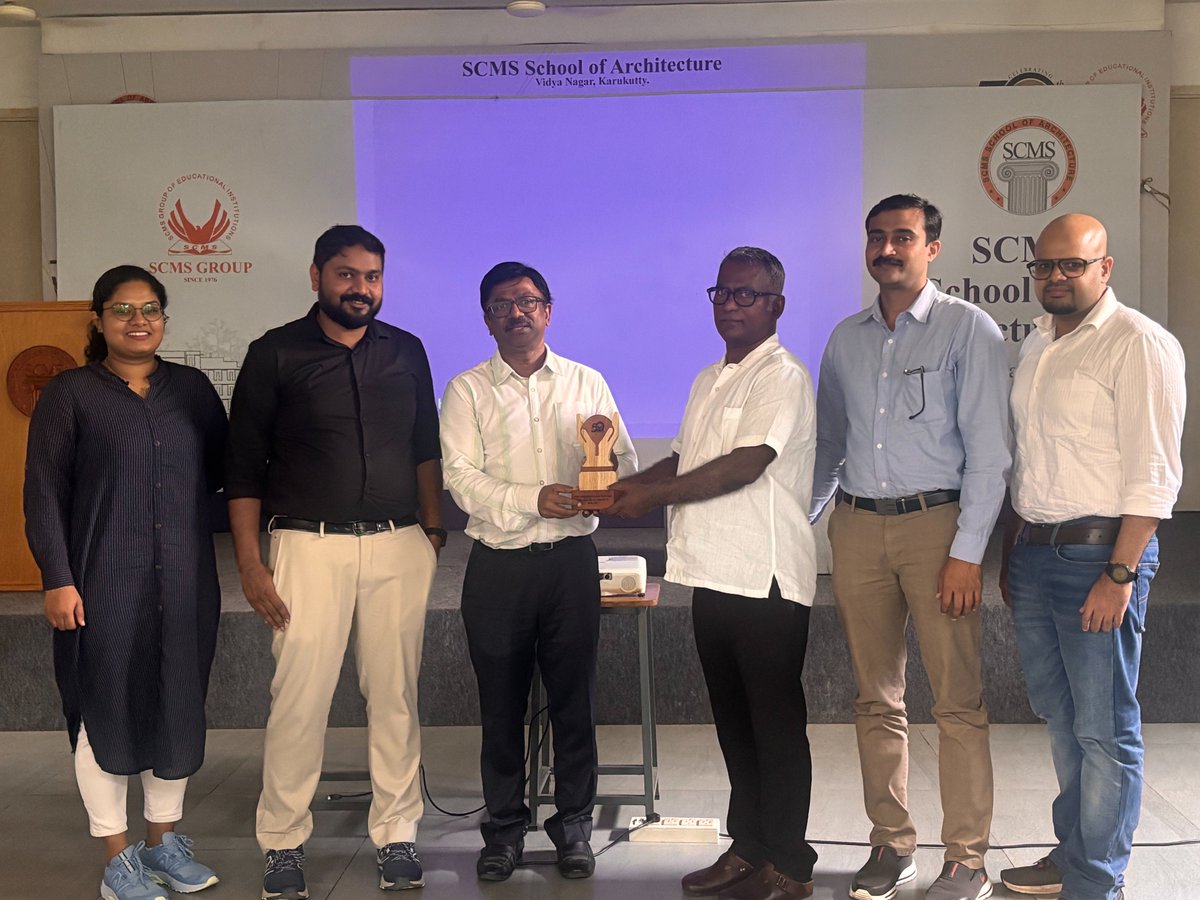 usphereofficial's tweet image. An inspiring day at SCMS School of Architecture (SSA)!
U-SPHERE’s experts had an amazing time interacting with the bright young minds of the 3rd-year architecture students during an Interactive Session on Steel Structures.
#FutureArchitects #SteelStructures #FutureOfConstruction