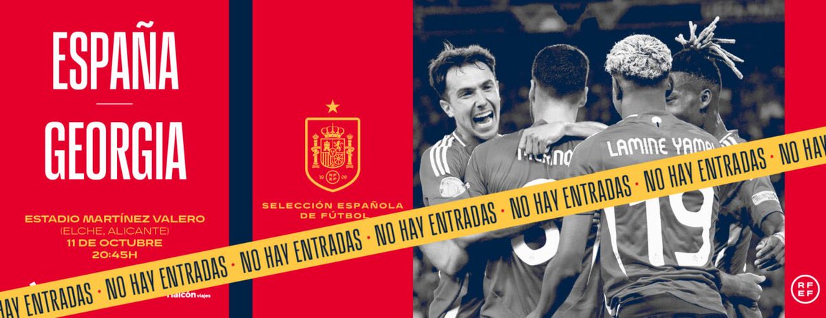xavinta's tweet photo. Hola, por marchar de viaje , dispongo de cuatro entradas juntas para el partido España-Georgia del sábado 11 de octubre, en el martinez Valero de Elche. Son 4 entradas de ANILLO PREFERENCIA que vendo al precio original de 55 € cada una. Si estás interesado, respóndeme aquí o DM https://t.co/pTAWBUdLNZ