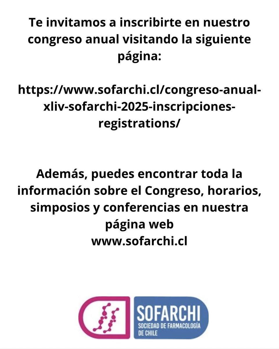 Sociedad de Farmacología de Chile tweet media