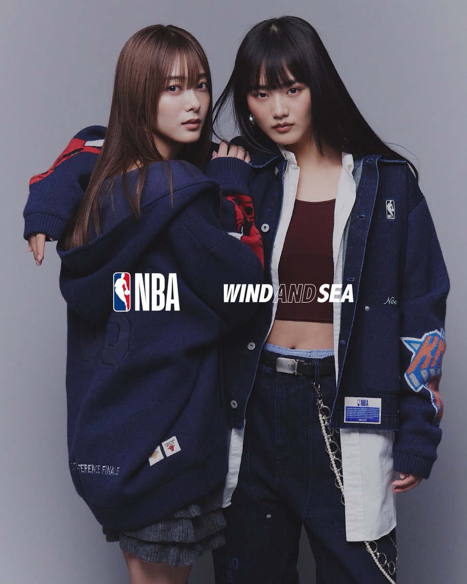 WIND AND SEA x NBA 2025 コラボ ビジュアルに #田村保乃 #山﨑天 が