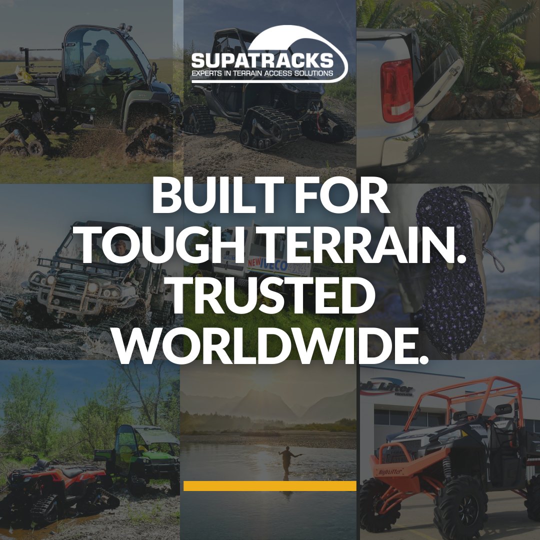 Supatracks is built on real experience.

From engineering to extreme terrain, we supply track systems, pickup gear and now HighLifter suspension parts for ATVs and UTVs.

Precision made. Proven tough.

👉 brnw.ch/21wWrM5